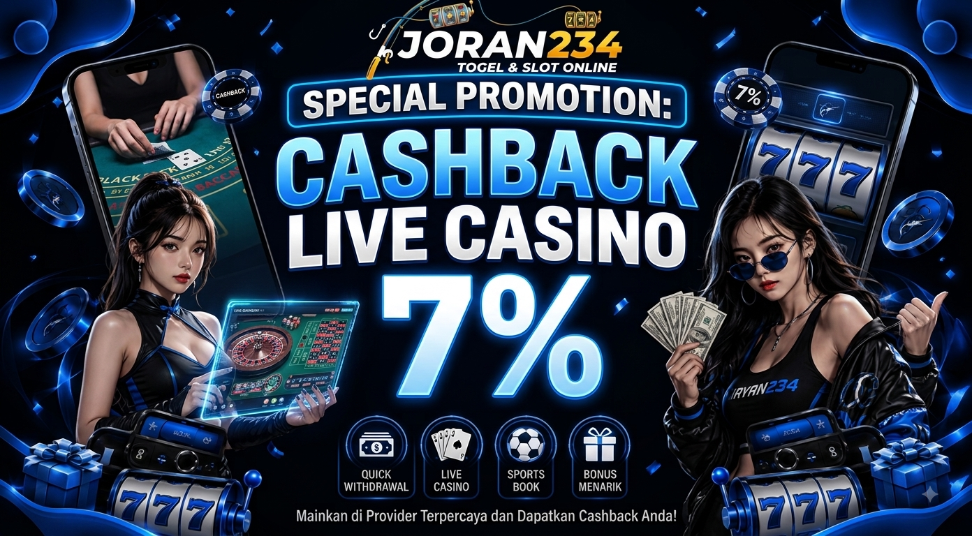 CASHBACK LIVE CASINO 7%